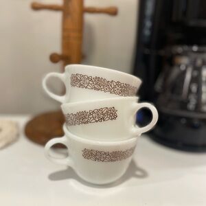 Pyrex Teacups Set of 3